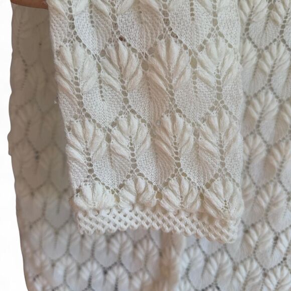 Vintage Americana Knit Leaf Pattern Cardigan size M - Picture 5 of 8